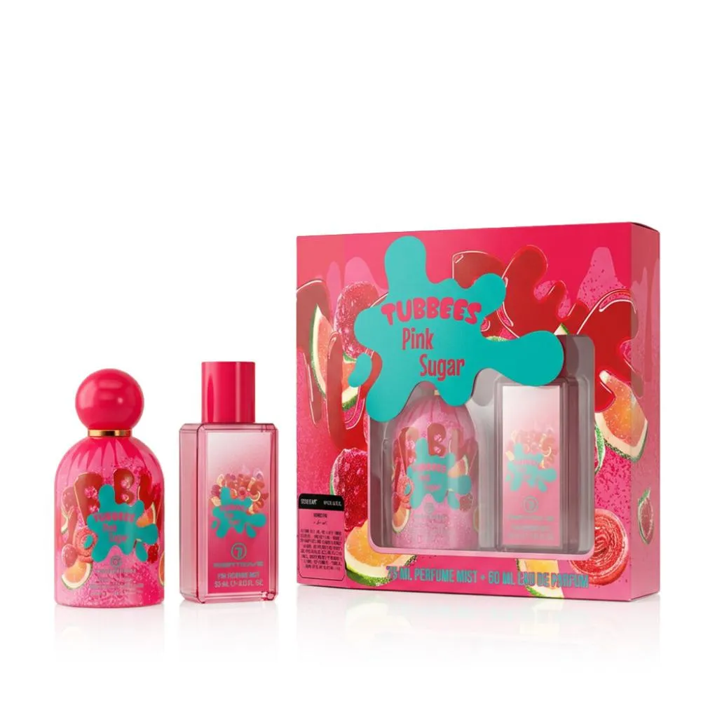 Tubbees Pink Sugar Unisex Eau de Parfum 50 ml + Body Spray 75 ml