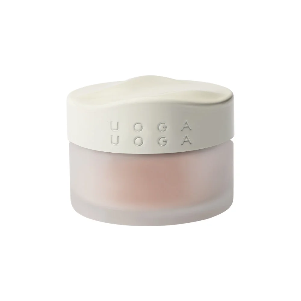 Uoga Uoga Mineral Loose Powder Blush with Amber (5 g) 6405 Coral Charm - Natural Cheek Enhancement in 3 Shades