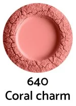 Uoga Uoga Mineral Loose Powder Blush with Amber (5 g) 6405 Coral Charm - Natural Cheek Enhancement in 3 Shades