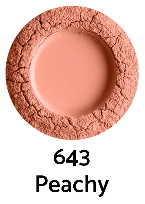 Uoga Uoga Mineral Loose Blush with Amber (5 g) 6435 Peachy - natural cheek enhancement in 3 shades