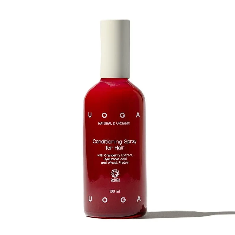 Uoga Uoga Regenerating Spray Conditioner with Cranberries and Organic Protein (100 ml) - for easy detangling and hair shine