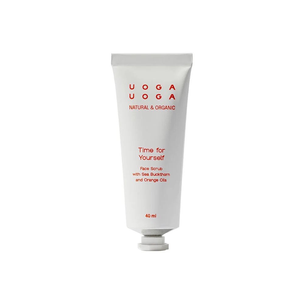 Uoga Uoga Time for Yourself Nourishing Facial Scrub with Sea Buckthorn (40 ml) - with Sweet Orange Oil
