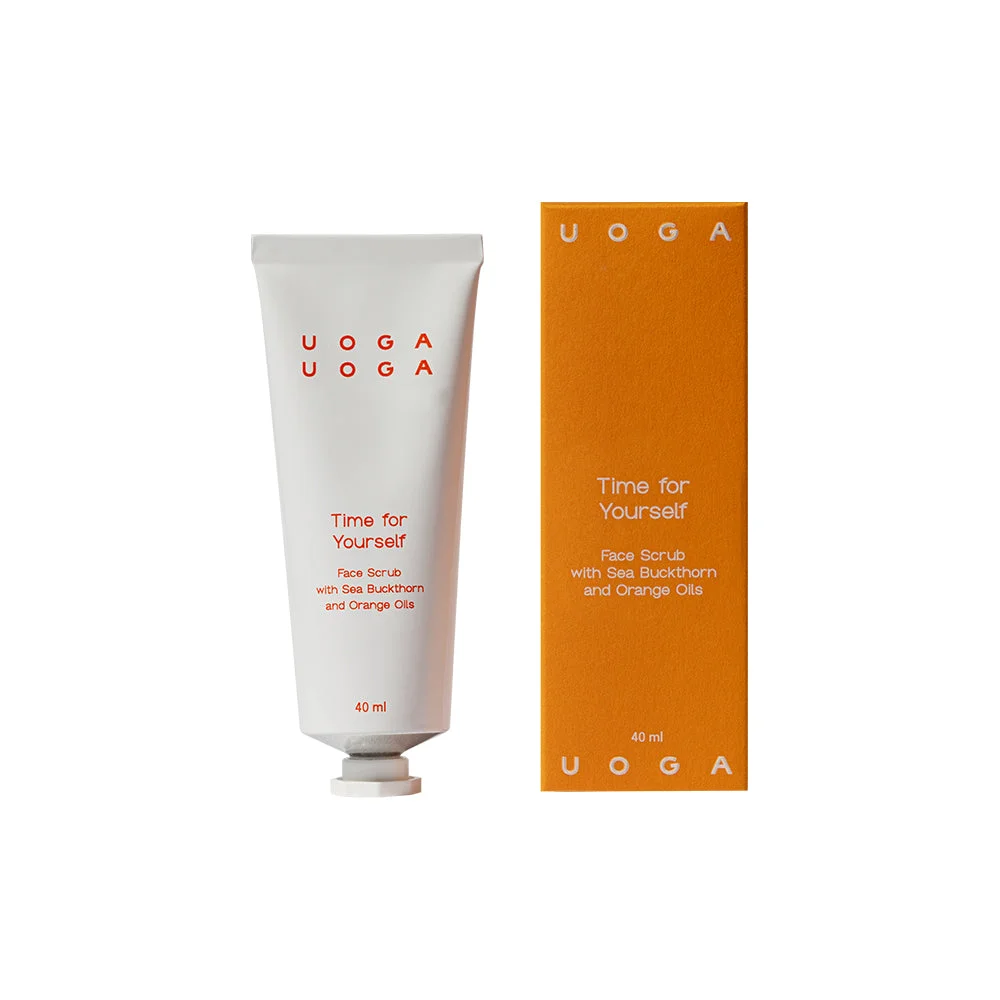 Uoga Uoga Time for Yourself Nourishing Facial Scrub with Sea Buckthorn (40 ml) - with Sweet Orange Oil