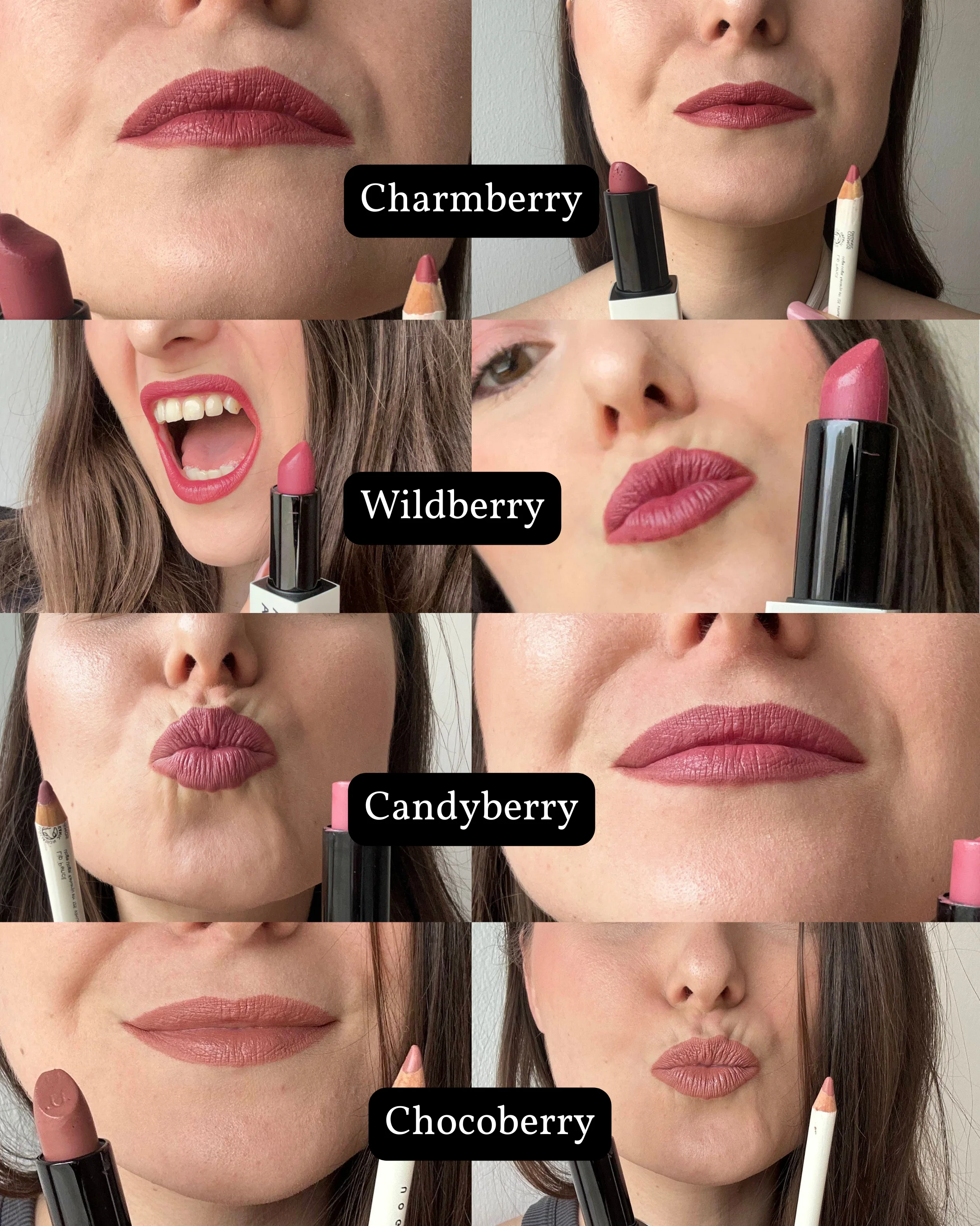 Uoga Uoga Nourishing Lipstick (4 g) 611 Chocoberry - 6 mineral-based shades