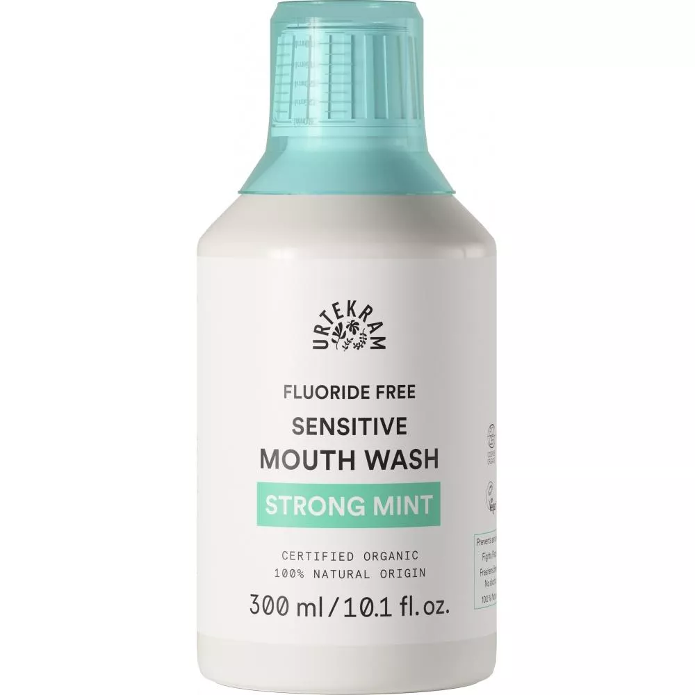 Urtekram Mint sensitive mouthwash 300ml BIO, VEG