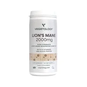 Vegetology Vegan Lion\'s Mane 2000 mg B-Complex, 60 capsules
