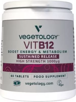 Vegetology Vegetology Vitamin B12 1000µg (Cyanocobalamin) gradual release 60 tablets