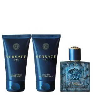 Versace Eros Gift Set 50 ml + Shower Gel 50 ml + After Shave Balm Eau de Toilette for Men