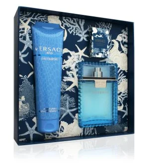 Versace Man Eau Fraiche Gift Set 100 ml + Shower Gel 150 ml + Eau de Toilette for Men