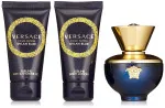 Dylan Blue Pour Femme gift set for women: Eau de Parfum 50 ml + Body Lotion 50 ml + Shower Gel 50 ml 50 ml + tělové mléko 50 ml + sprchový gel 50 ml