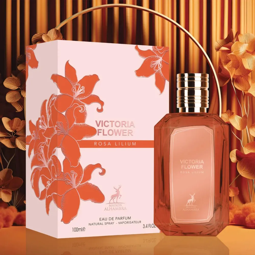 Victoria Flower Rosa Lilium Eau de Parfum for Women 100 ml