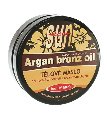 SUN Argan Bronz Oil tanning butter with organic argan oil without UV filters 200 ml