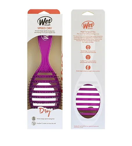 Speed Dry Hair Brush Purple