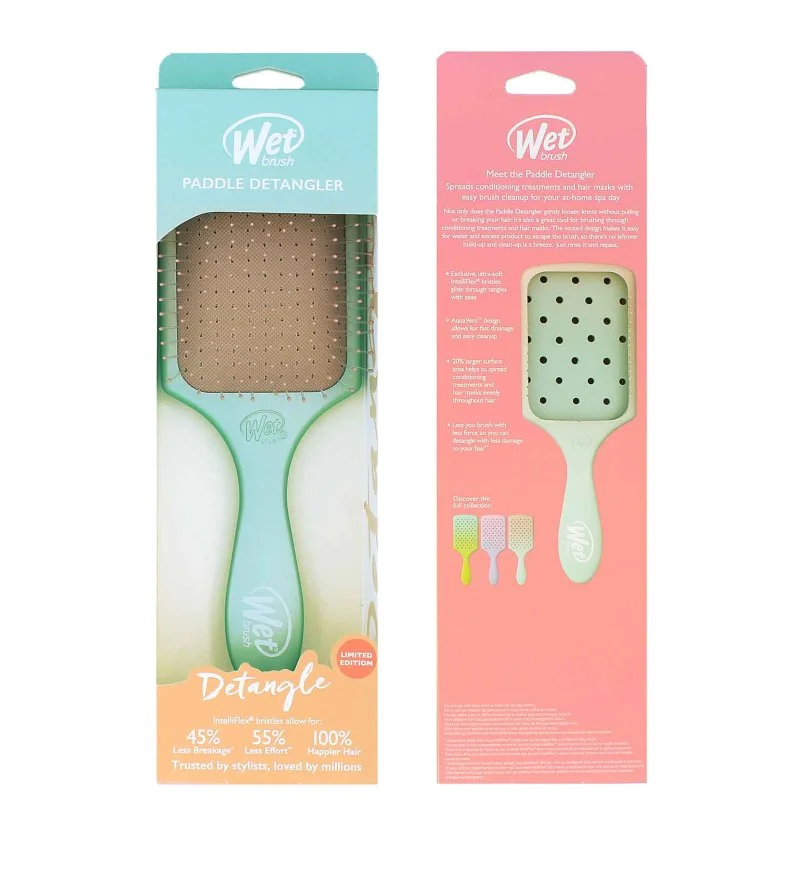 Paddle Detangler Feel Good hair brush Ombre - Seafoam