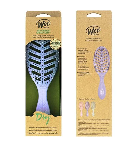 Go Green Speed Dry hair brush Purple