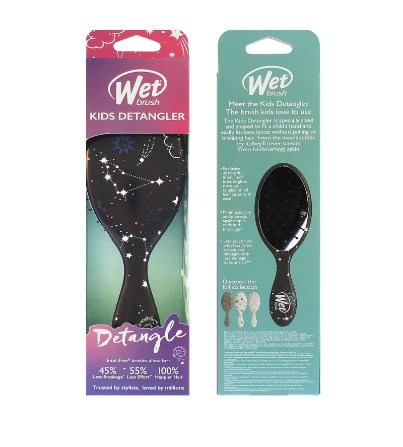 Kids Detangler hair brush Polka Dot