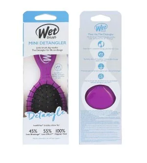 Wet Brush Mini Detangler Hair Brush Purple