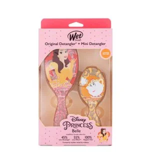 Wet Brush Disney Princess Belle Gift Set: Original Detangler Hair Brush + Mini Detangler Hair Brush