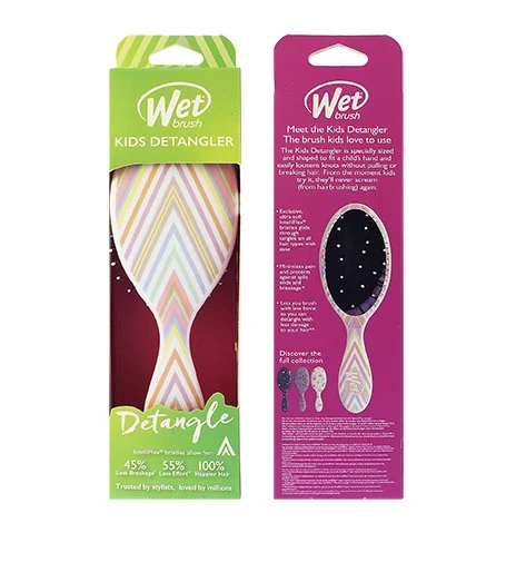 Kids Detangler Hairbrush Chevron