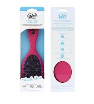 Wet Brush Custom Care Thick Hair Detangler Hair Brush Pink