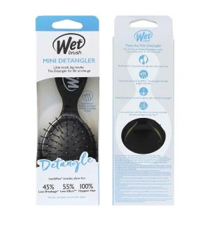 Wet Brush Mini Detangler Hair Brush Black