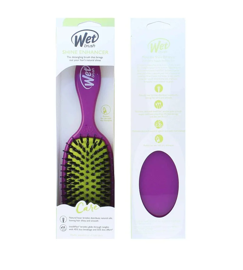 Shine Enhancer Purple Hair Brush