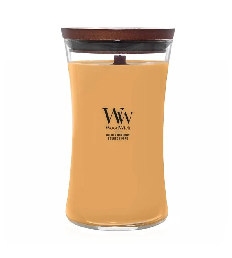 Golden Bourbon scented candle with wooden wick 609.5 g