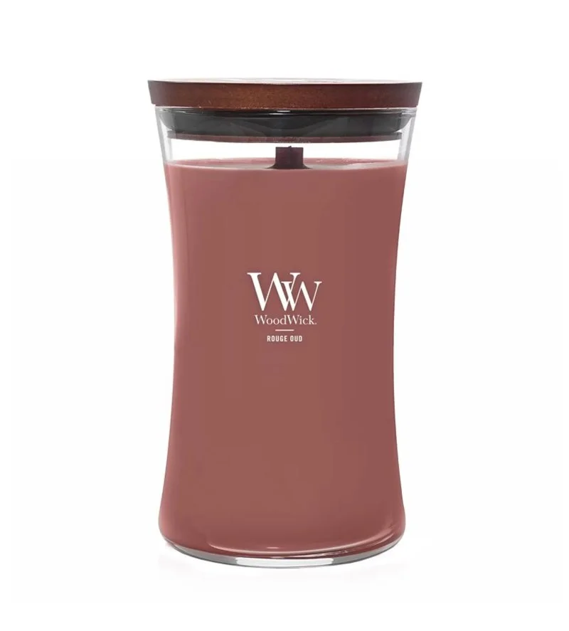 Rouge Oud Scented Candle with Wooden Wick 609.5 g