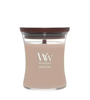WoodWick Patchouli Créme Scented Candle with Wooden Wick 275 g