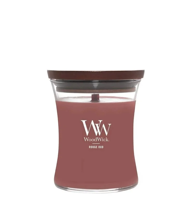 Rouge Oud scented candle with wooden wick 275 g