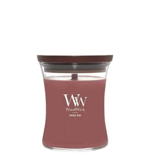 WoodWick Rouge Oud scented candle with wooden wick 275 g