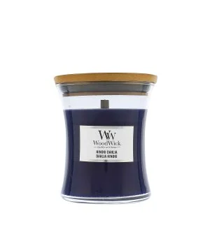 WoodWick Hinoki Dahlia scented candle with wooden wick 275 g