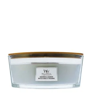 WoodWick Sagewood & Seagrass Scented Candle with Wooden Wick 453.6 g