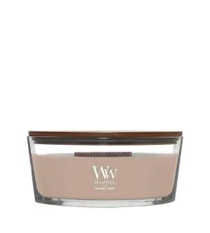 WoodWick Patchouli Crème scented candle with wooden wick 453.6 g
