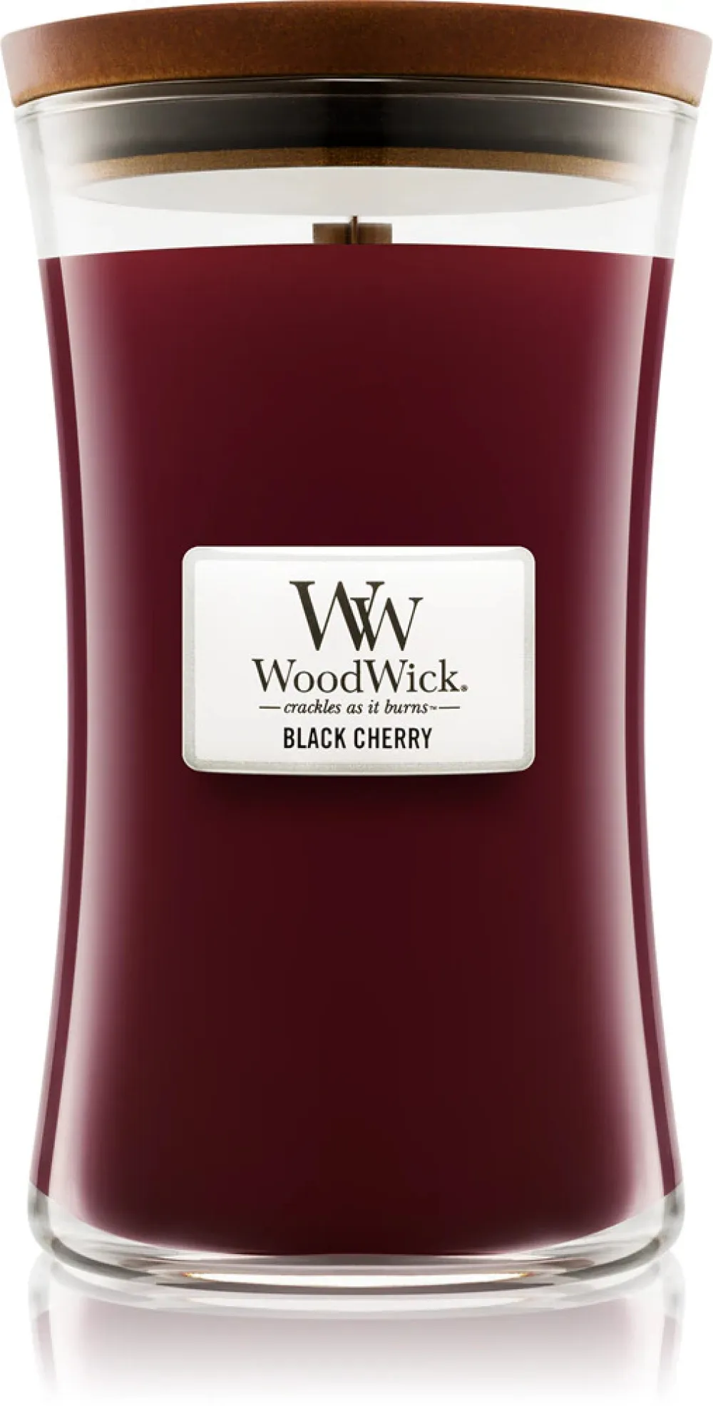 Black Cherry scented candle with wooden wick 275 g