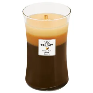 WoodWick Café Sweets scented candle with a wooden wick 609.5 g