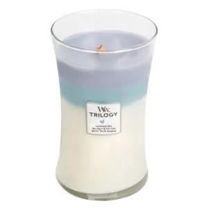 WoodWick Calming Retreat scented candle with wooden wick for women