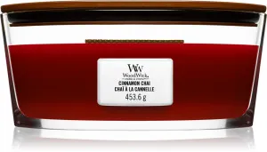WoodWick Cinnamon Chai scented candle with a wooden wick 453.6 g