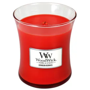 WoodWick Crimson Berries scented candle with a wooden wick 275 g