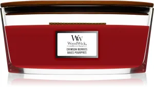 WoodWick Crimson Berries scented candle with wooden wick 453.6 g
