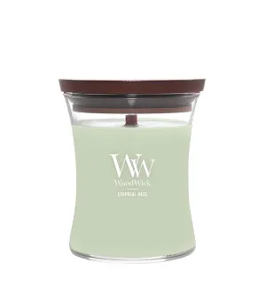 WoodWick Ethereal Haze scented candle with wooden wick 275 g