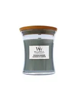 WoodWick Evergreen Cashmere scented candle with wooden wick 275 g