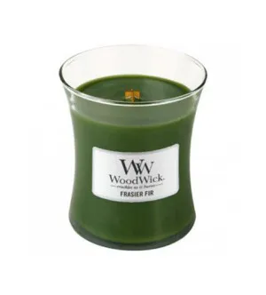 WoodWick Frasier Fir scented candle with wooden wick for women