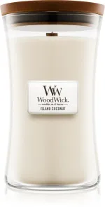 Island Coconut scented candle with a wooden wick 609.5 g 609,5 g