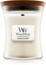 Island Coconut scented candle with a wooden wick 609.5 g 609,5 g