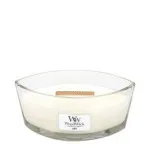 WoodWick Linen scented candle with wooden wick 453.6 g