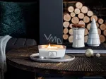Magnolia Birch scented candle with a wooden wick 453.6 g 453,6 g