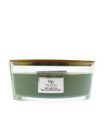 WoodWick Mint Leaves & Oak scented candle with wooden wick 453.6 g