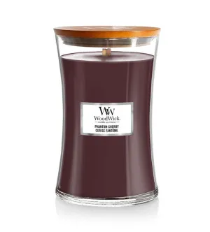 Woodwick Phantom Cherry scented candle with wooden wick 609.5 g