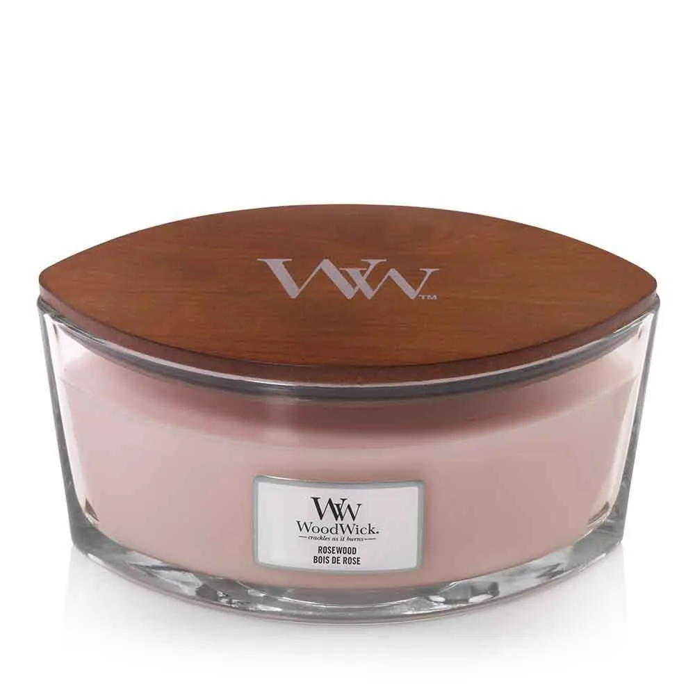 Rosewood scented candle with wooden wick 275 g